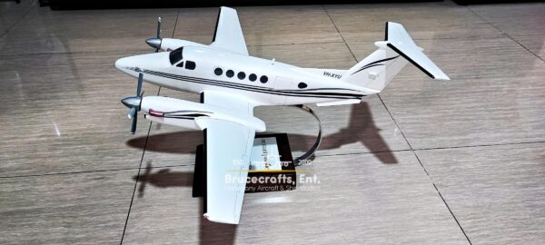 Model of Beechcraft Super King Air B200 with detailed craftsmanship.